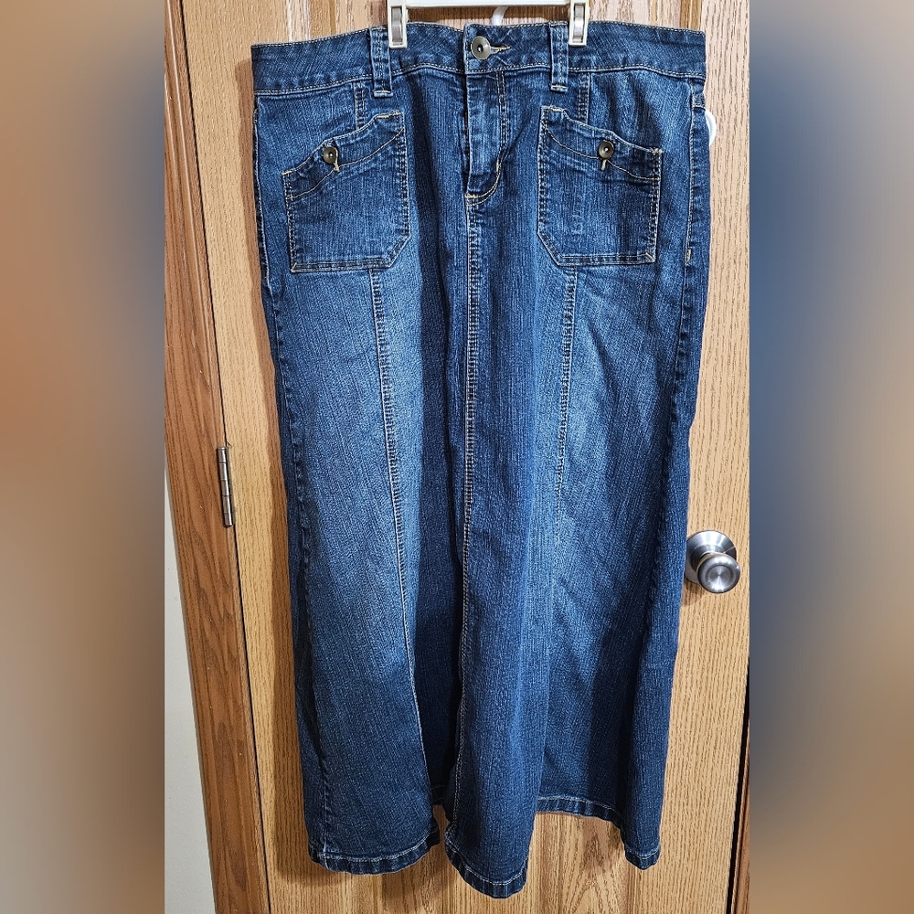 Maxi Denim Skirt - Picture 2 of 5